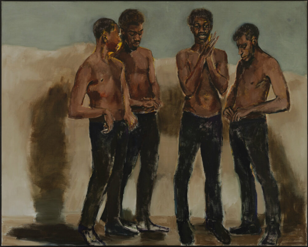 Amaranthine, Lynette Yiadom-Boakye
78 3/4 × 98 5/8 inches, oil on linen, 2018